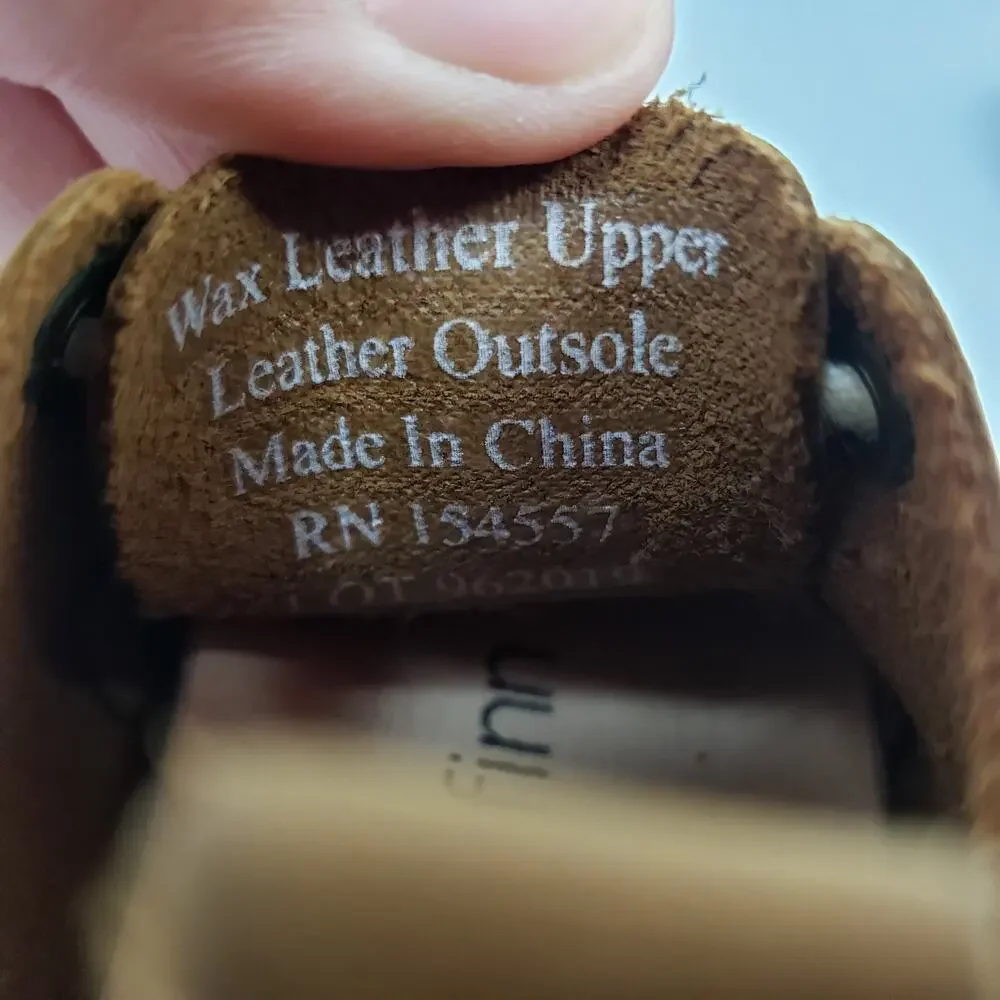 Piper Finn Baby Infant Size 1 Brown Leather Lace Up Bootie Shoes